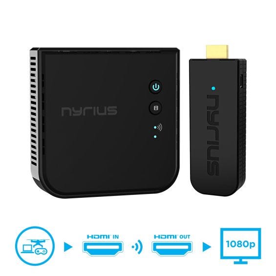 Bluetooth video transmitter and receiver for tv outlet